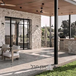 הבית בתקומה - חיפוי טבעי מדגם רוק פייס קלאסיק