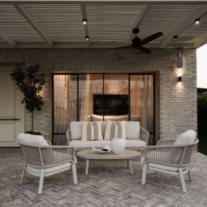 ריצוף בריק סילבר טרוורטין ביישום פישבון